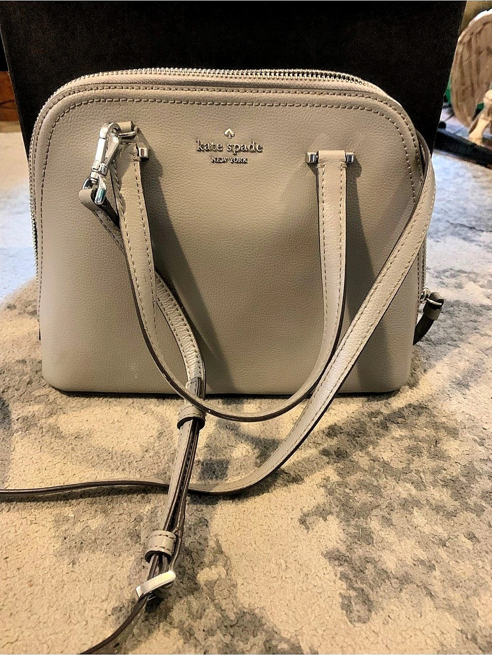 Kate Spade Laurel Way Reese Satchel Gray